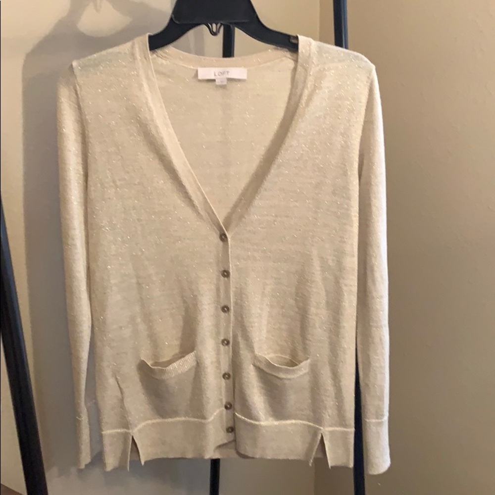 Gold glittery cardigan